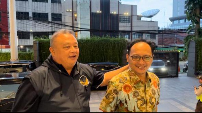 Tiga sekjen koalisi perubahan merapat ke Nasdem Tower (Rumondang-detikcom)