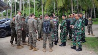 Seluruh delegasi kedua negara bertemu dan melakukan survei akhir daerah latihan atau final site survey di Lampung.