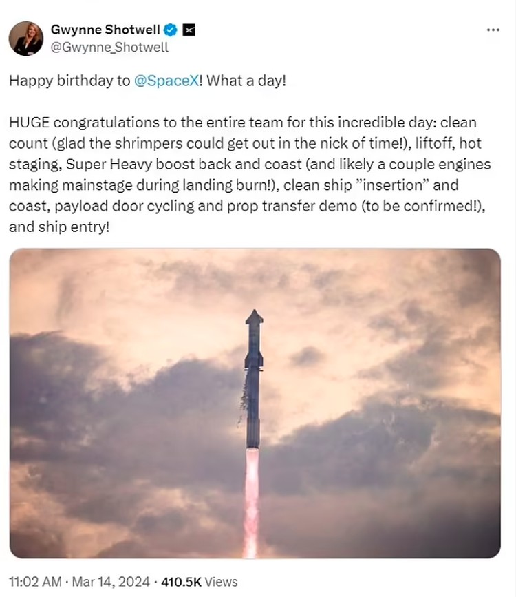 Uji penerbangan Starship