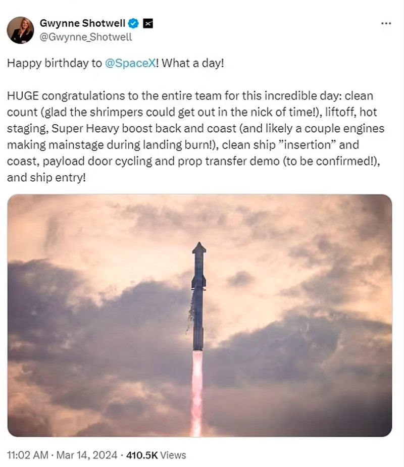 Uji penerbangan Starship