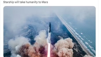 Meskipun sukses mencapai misi baru, pengujian penerbangan Starship berakhir dengan tragedi ketika roketnya hilang saat memasuki kembali atmosfer, menyebabkan beberapa orang menilai apakah Starship mampu mencapai Mars tanpa meledak. Foto: Twitter via Daily Mail