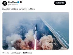 Roket Andalannya Meledak, Elon Musk Tetap Yakin Manusia ke Mars