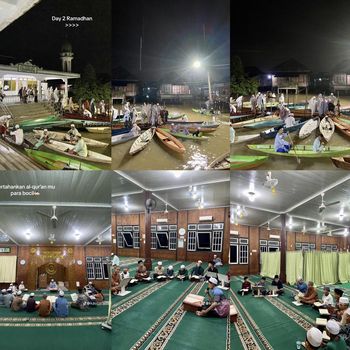 Viral hari pertama Ramadan, warga di Jambi naik perahu untuk bisa salat tarawih berjamaah Viral hari pertama Ramadan, warga di Jambi naik perahu untuk bisa salat tarawih berjamaah