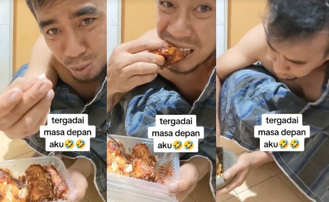 Apes! Gigi Pria Ini Copot Usai Makan Lumpia Saat Buka Puasa