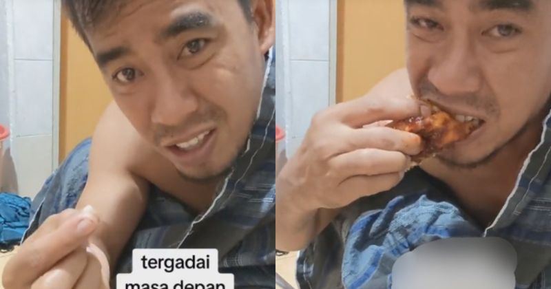 Apes! Gigi Pria Ini Copot Usai Makan Lumpia Saat Buka Puasa