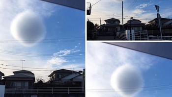 Awan Bulat Ditangkap Diabadaikan di Jepang Foto: Boredpanda