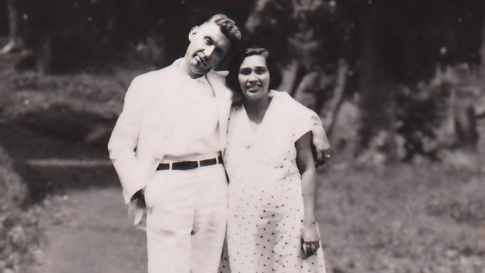 Ludwig Hogel dan sang istri Pauline.