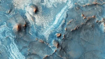 Sama seperti pantai berpasir hitam di Islandia, wilayah Nili Fossae diperkirakan memiliki medan basaltik. Foto: NASA/JPL/University of Arizona via The Sun