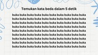 Cuma orang teliti dan jeli yang bisa jawab dalam 5 detik. Foto: Salsa Dila Fitria Oktavianti/detikHealth