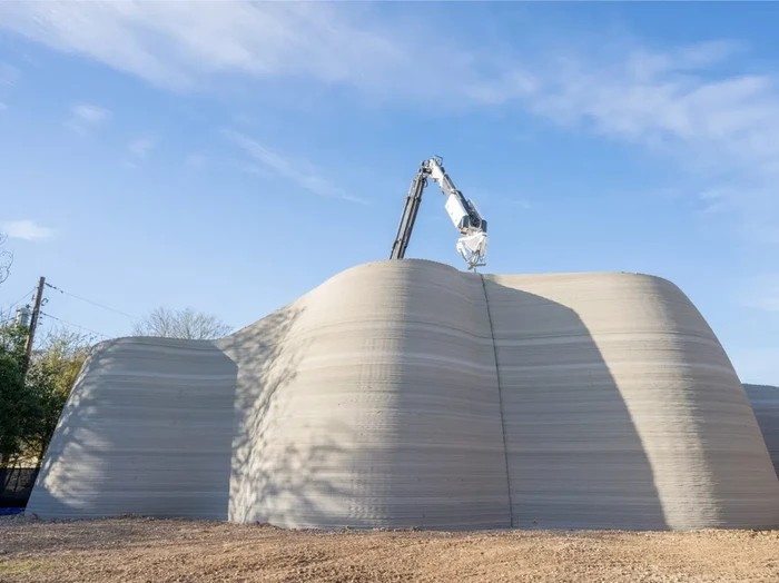 multi-storey 3D Printed House/ICON via Dezeen.com