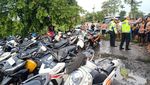 Polisi Amankan Ratusan Motor Saat Balap Liar di Sidoarjo
