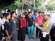 Razia Balap Liar di Jambi, Pelanggar Disuruh Mengaji
