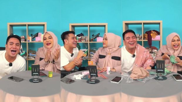 Tangkatan layar live shopping Aurel Hermansyah