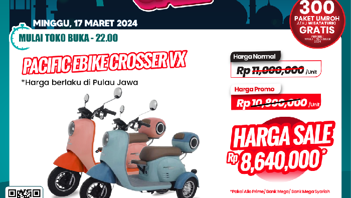 Transmart Full Day Sale-Sepeda listrik