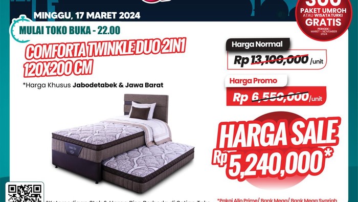 Transmart Full Day Sale-Tempat Tidur