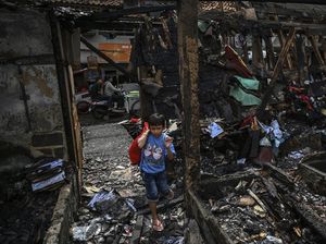 75 Petak Kontrakan-20 Rumah di Palmerah Ludes Terbakar