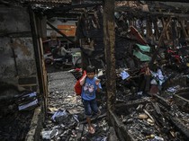 75 Petak Kontrakan-20 Rumah di Palmerah Ludes Terbakar