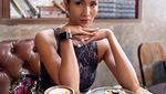 Aulia Sarah Pose Cantik Saat Jajan Yakitori dan Curry Rice