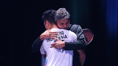 Foto: Mantap! Anthony Ginting Lolos ke Final All England 2024