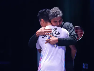 Foto: Mantap! Anthony Ginting Lolos ke Final All England 2024