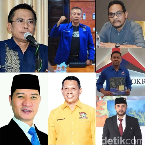Kolase figure yang disebut bakal maju di Pilwalkot Bima 2024.