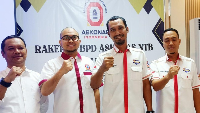 Sinergitas dan Transformasi Dorong Kemajuan Pembangunan Nasional Badan Pengurus Daerah (BPD) Asosiasi Kontraktor Nasional (Askonas) Provinsi Nusa Tenggara Barat (NTB) menggelar Rapat Kerja Daerah (Rakerda) tahun 2024. Sinergitas dan Transformasi guna mendorong Kemajuan Pembangunan Nasional.