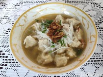 Cara Buat Tekwan Bahan Ikan Parang-parang dengan Kuah Udang