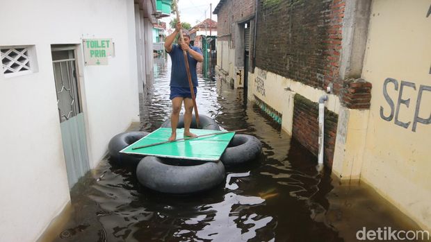 Kondisi banjir di Kudus.
