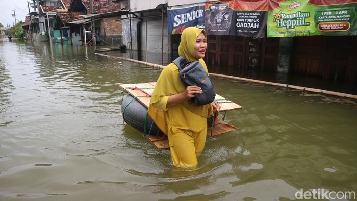 Kondisi banjir di Kudus.