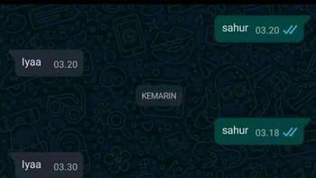 Chat rutin. Foto: Instagram/awreceh.id  