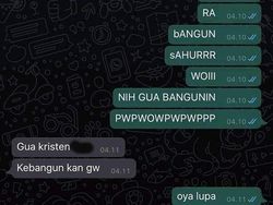 Chat Kocak Bangunin Sahur, Bikin Senyum-senyum Sendiri