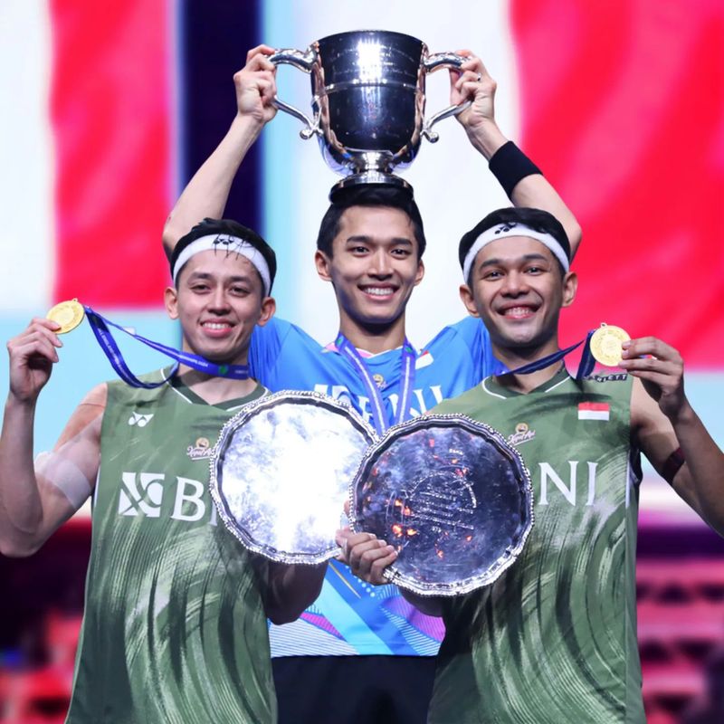 Indonesia meraih dua gelar juara bulutangkis di ajang All England 2024. (Dok. akun instagram Presiden Jokowi)