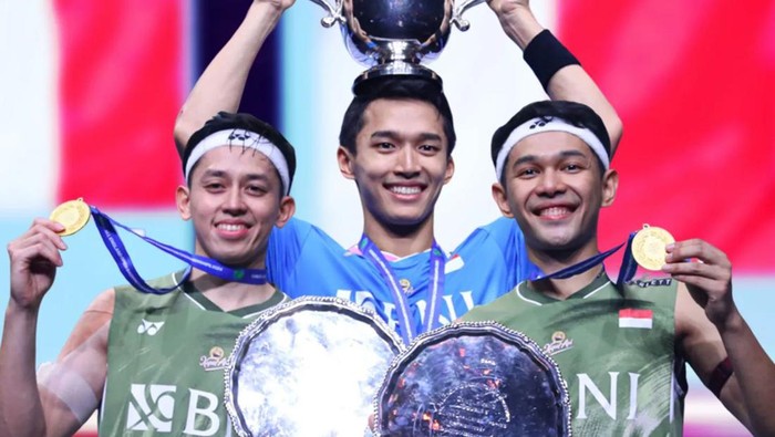 Indonesia meraih dua gelar juara bulutangkis di ajang All England 2024. (Dok. akun instagram Presiden Jokowi)