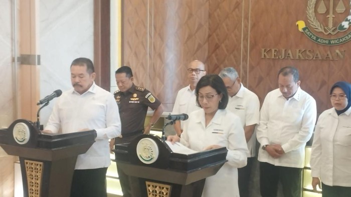Jaksa Agung ST Burhanuddin dan Menkeu Sri Mulyani
