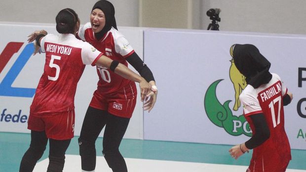 Laga Petrokimia Volleyball Academy vs Vita Solo, Minggu (17/3/2024).
