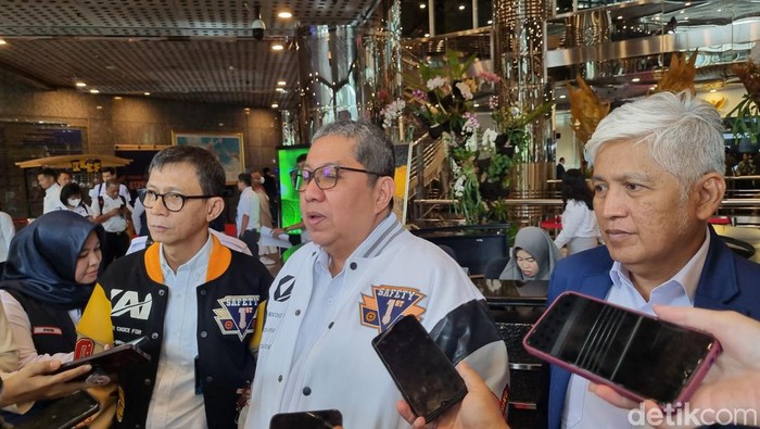 Moh. Risal Wasal, Dirjen Perkeretaapian Kementerian Perhubungan, di Gedung Kemenparekraf, Jakarta, Senin (18/3/2024).
