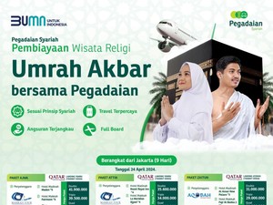 Raih Keberkahan Bulan Syawal, Pegadaian Ajak Masyarakat Umrah Akbar