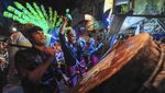 Keseruan Festival Arakan Sahur di Jambi