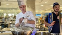 Paket buka puasa Bertajuk Enchanting Turkish Ramadan di restoran SATOO ini dibanderol mulai dari Rp 688.000++ per orang. Foto: detikcom/Riska Fitria