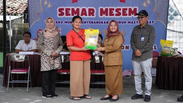 Program Semar Mesem Ramadan Berkah 2024 diluncurkan di Sleman, Senin (18/3/2024).