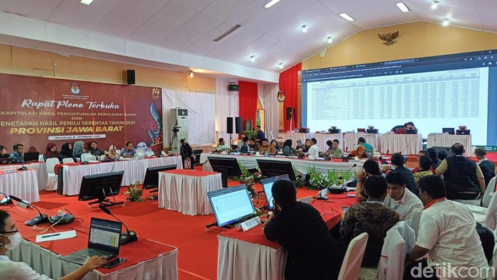 Rekapitulasi hasil Pemilu 2024 di Jabar