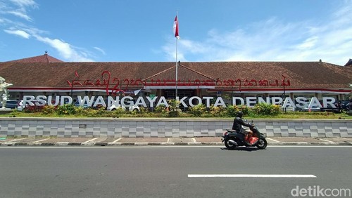 RSUD Wangaya di Jalan Kartini Nomor 133 Denpasar, Bali, pada Senin (18/3/2024). (Ni Made Lastri Karsiani Putri-detikBali)
