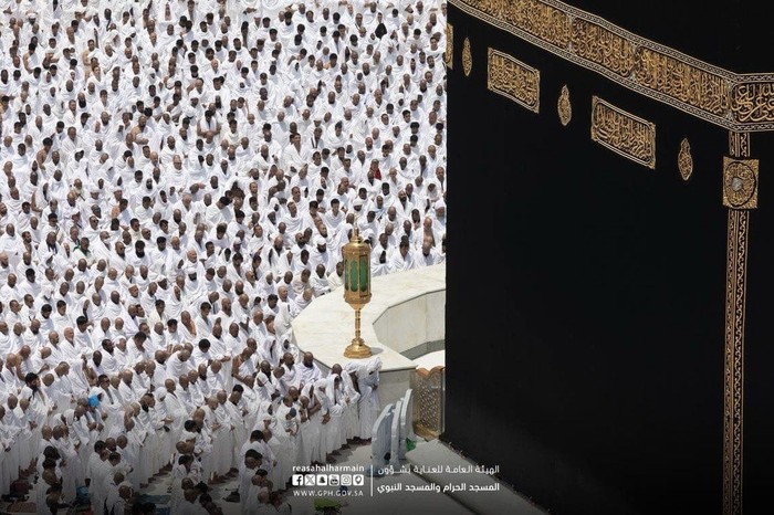 Salat Jumat di Masjidil Haram, Jumat (15/3/2024).