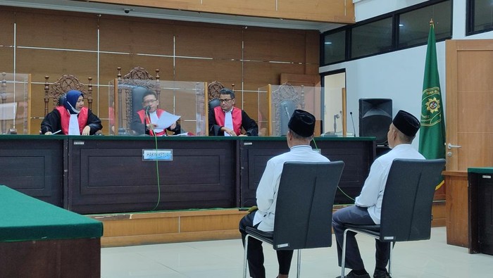 Sidang kasus korupsi uang retribusi TPI di Lebak (Bahtiar/detikcom)
