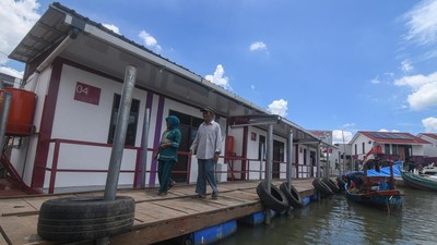 Begini Wujud Rumah Apung dan Rumah Panggung di Utara Jakarta