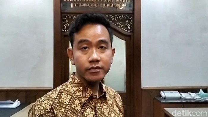 Gibran Rakabuming Raka di Balai Kota Solo, Selasa (19/3/2024).