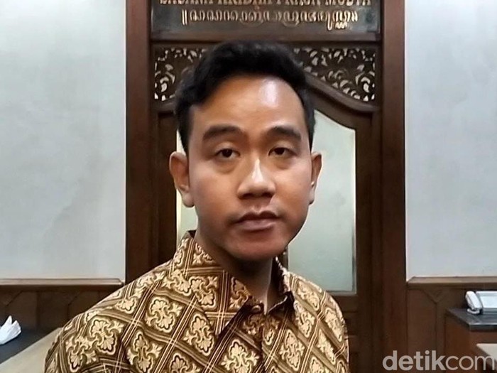 Gibran Rakabuming Raka di Balai Kota Solo, Selasa (19/3/2024).