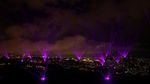 Laser Warna-warni di Langit Yerusalem Bawa Pesan Damai Israel-Palestina