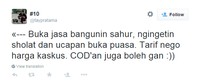 Buat kaum jomblo, boleh dicoba nih langganan jasa bangunin sahur berikut ini. Dijamin, nggak bakal lagi kesiangan sahur.