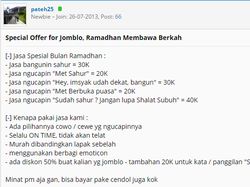 Jasa Bangunin Sahurnya Kakak, Kali Aja Butuh